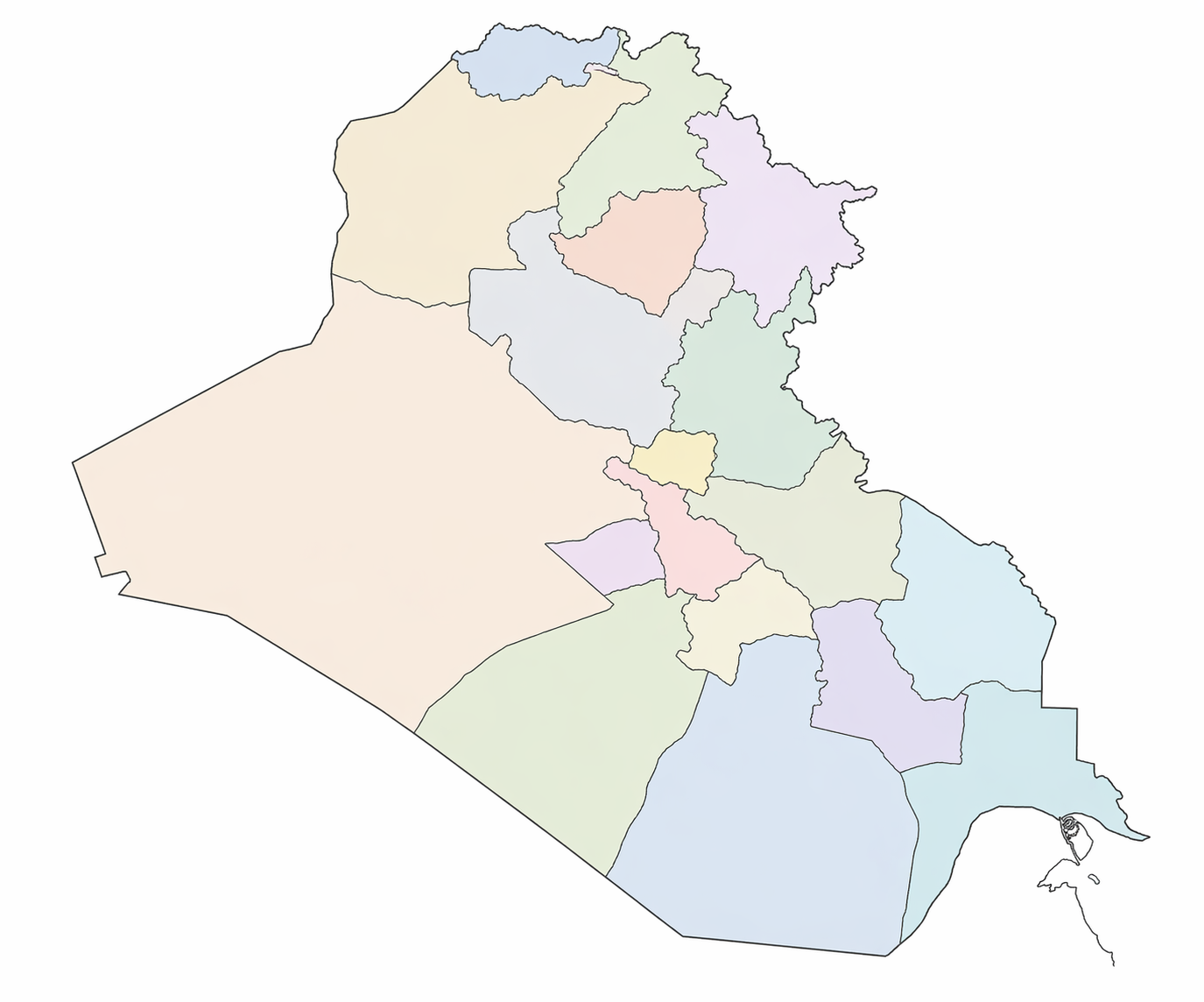 خارطة العراق